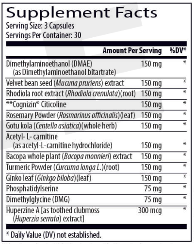 Brain C-13 ingredients