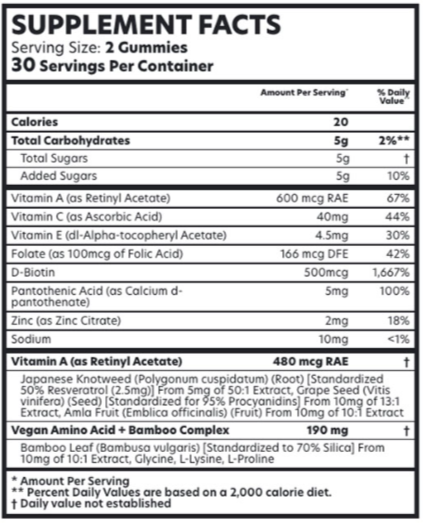 Everbella Collagen NutraBoost Gummies Ingredients