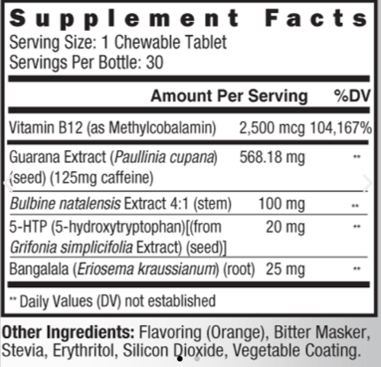 T-Max Supplement Facts