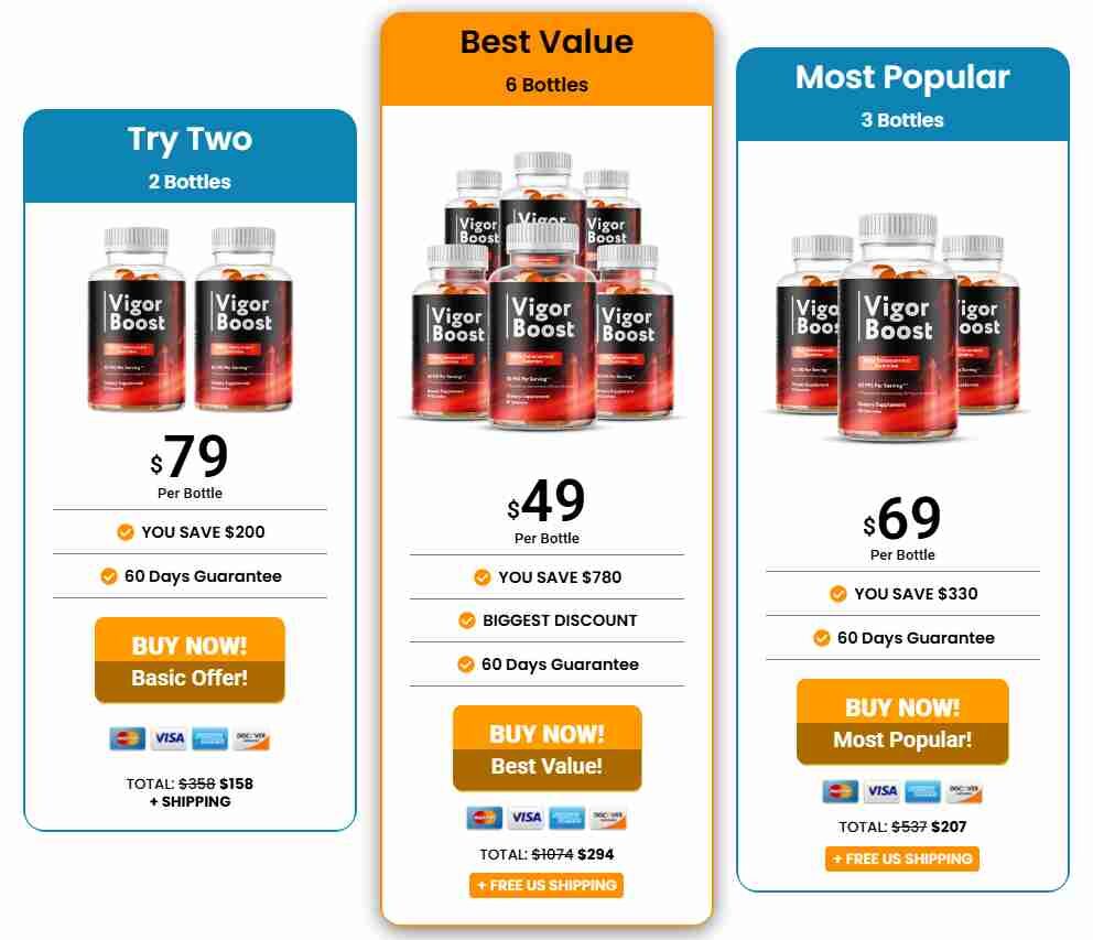 Vigor Boost Pricing
