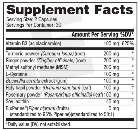 Joint N-11 Supplement Facts